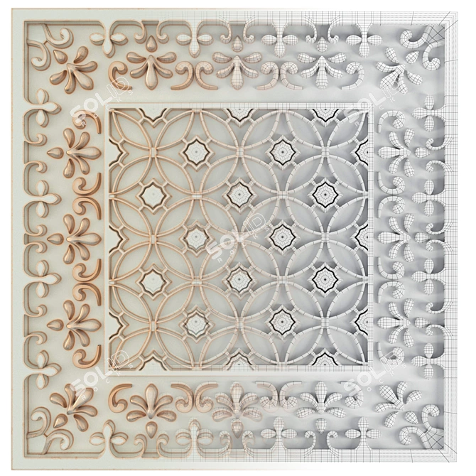 6-Piece Decorative Panels Set 3D model image 3