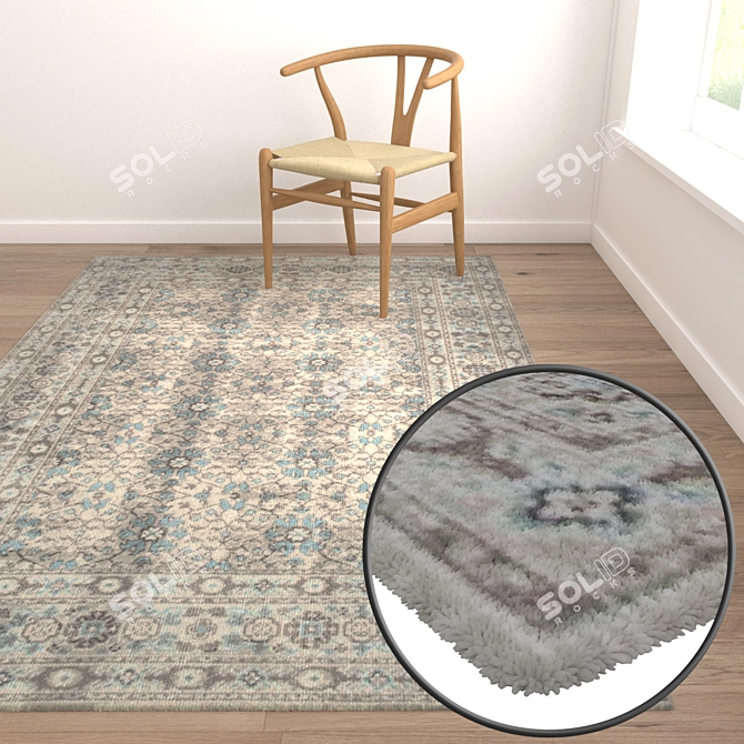 High-Quality Carpet Set for Versatile Use 3D model image 5