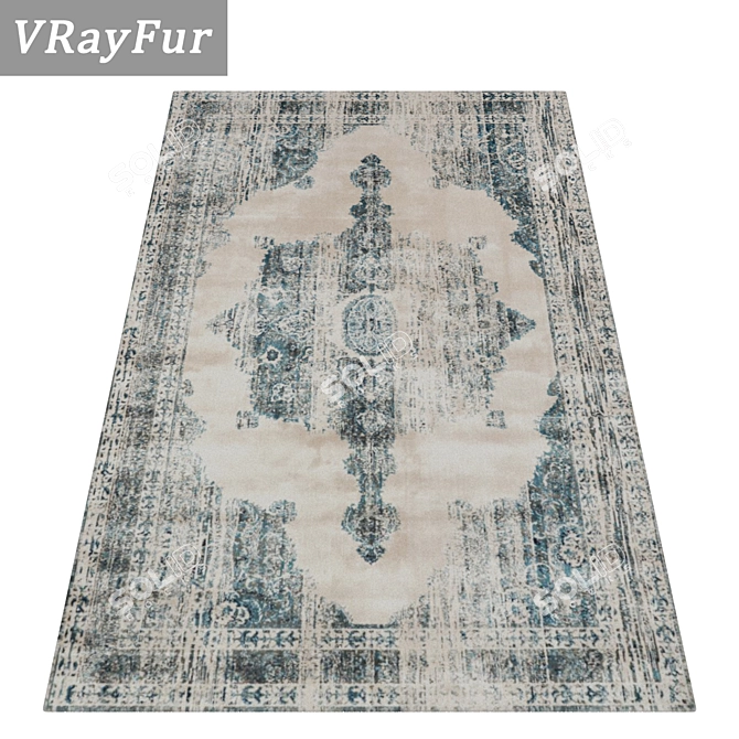 High-Quality Carpets Set 3D model image 2