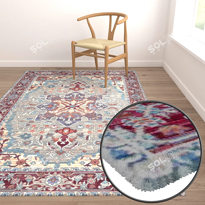 Versatile Carpets Set 3D model image 5