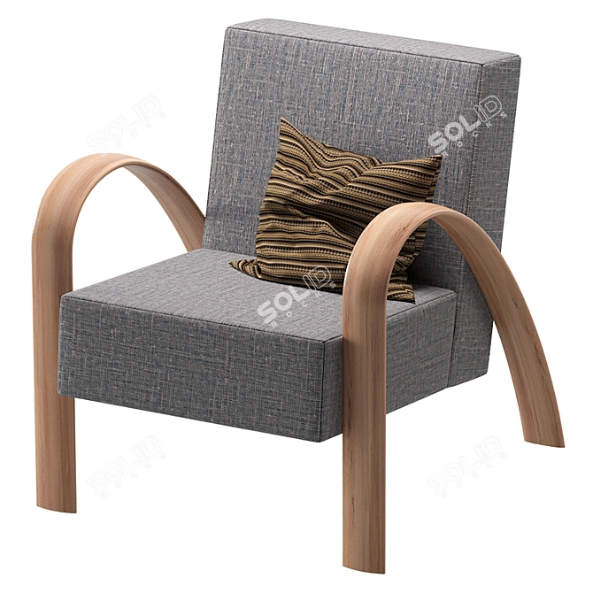 Missoni Home Comfort Grandma Armchair 3D model image 3