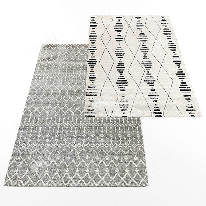 Modern Style Rugs Collection 3D model image 3
