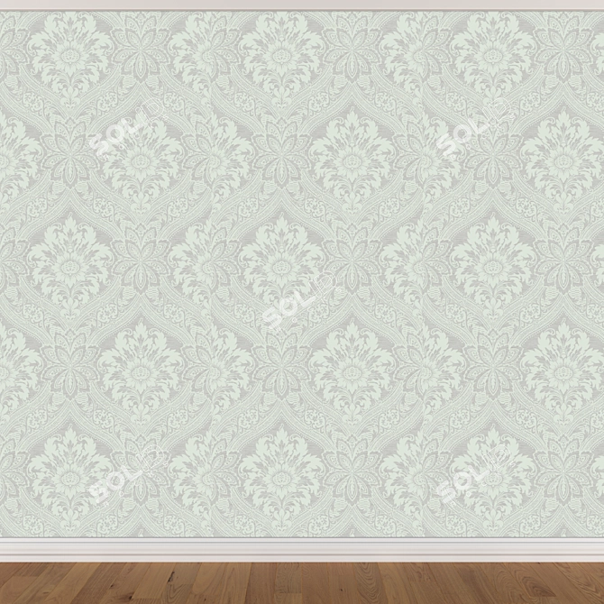 Seamless Wallpaper Set (3 Colors) 3D model image 2