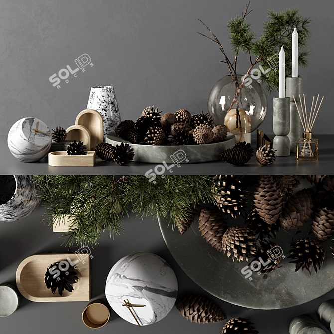 Elegant Decor Set 11: Versatile & UV Mapped 3D model image 1