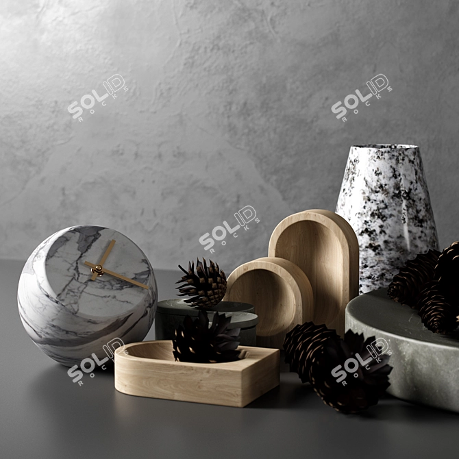 Elegant Decor Set 11: Versatile & UV Mapped 3D model image 3