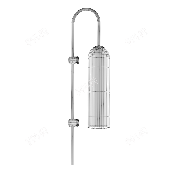 VOSTI Pendant Light by Odeon Light - Nickel/Smoky Glass 3D model image 2