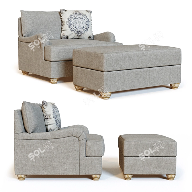 Oversized Comfort in Dandrea 3D model image 1