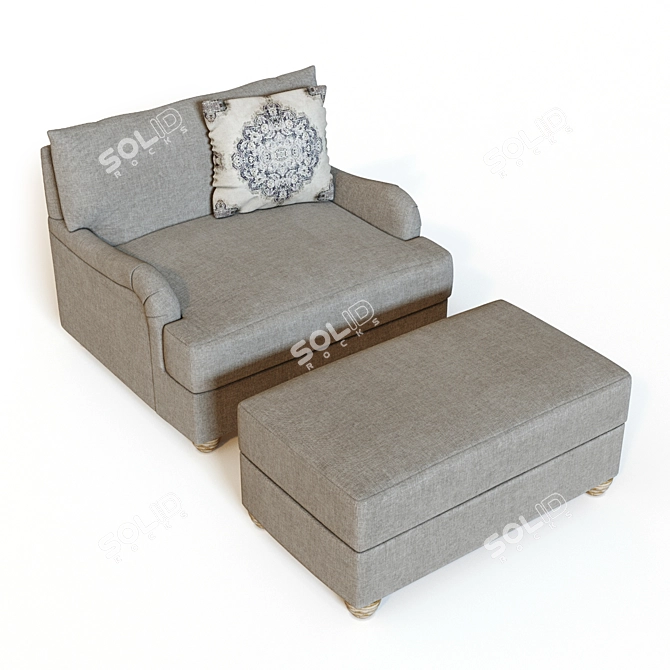 Oversized Comfort in Dandrea 3D model image 2