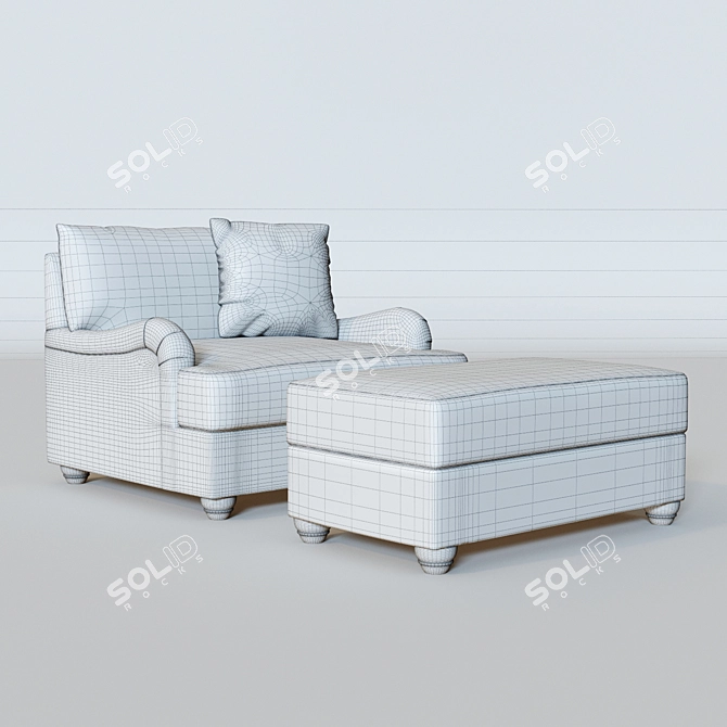 Oversized Comfort in Dandrea 3D model image 3