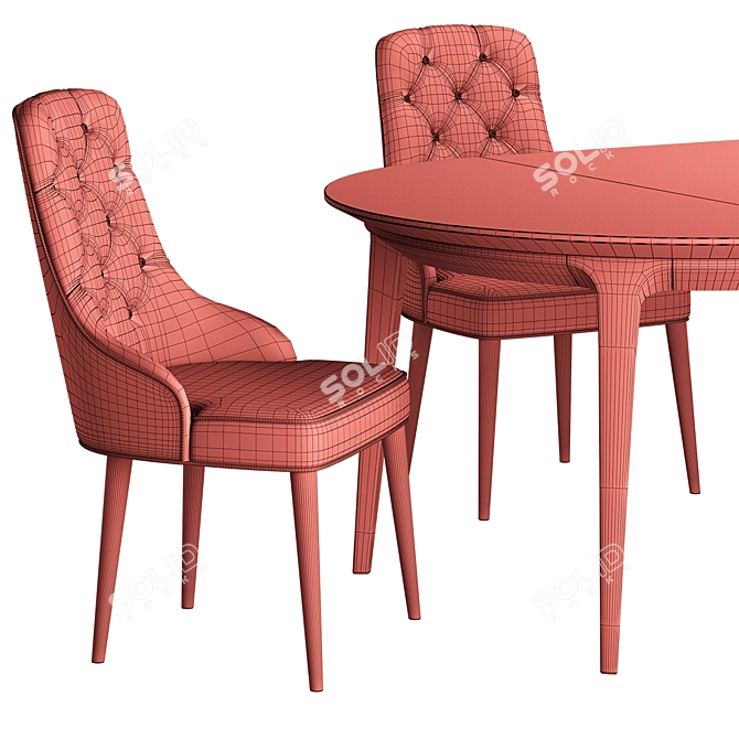 OTTI Chair TABLE: Compact and Stylish 3D model image 5