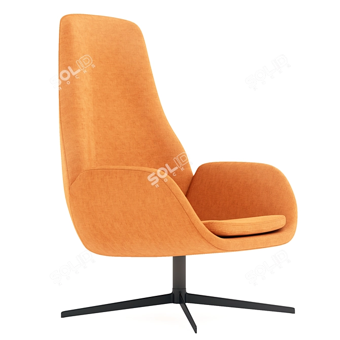 Comfy Swivel Armchair 3D model image 3