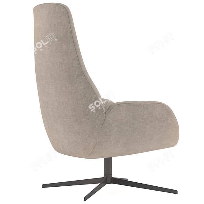 Comfy Swivel Armchair 3D model image 4