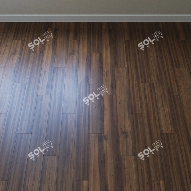 Roman Walnut Laminate Flooring 3D model image 2