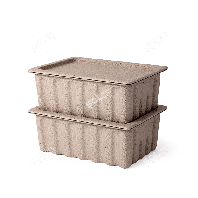 Eco-Friendly Paper Pulp Storage 3D model image 2