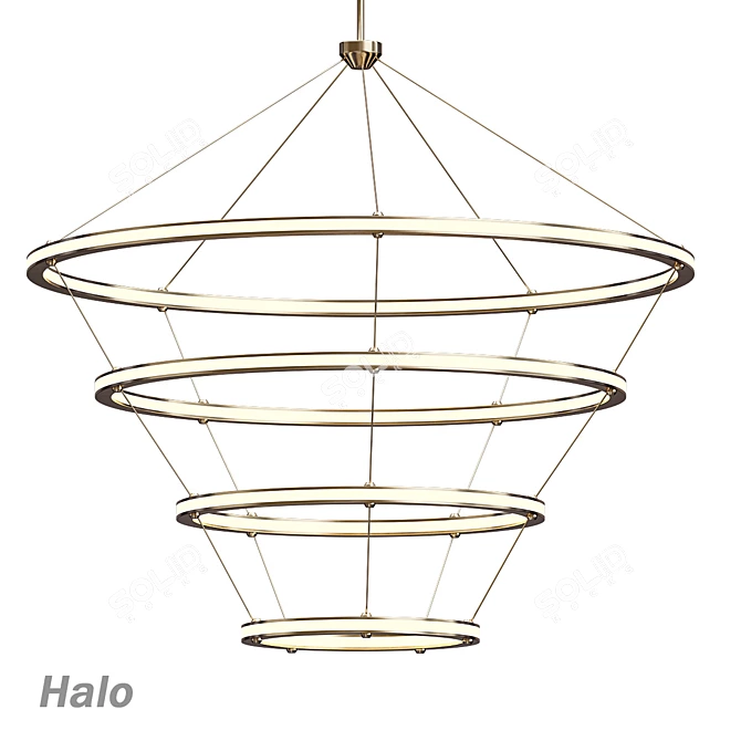 Luxury Chandeliers Set310: Cipriani Homood, LUSSOLE & More 3D model image 4