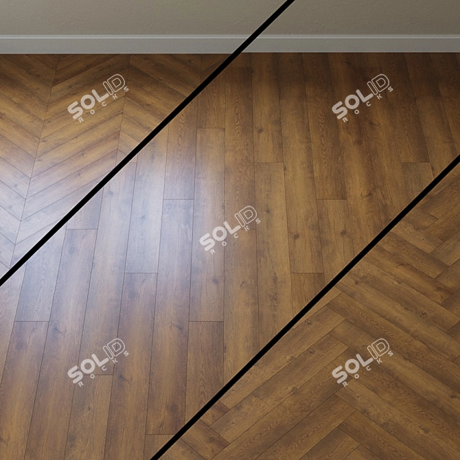 Nature Oak Bergamo Laminate 3D model image 1