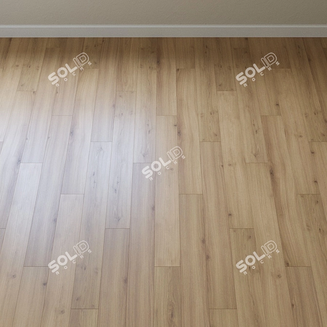 Harmony Oak Laminate Flooring 3D model image 2