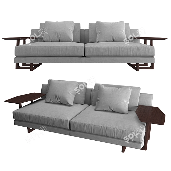 Porada Abacus 2-Seater Sofa 3D model image 1