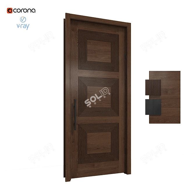 Elegant Wood Design: Lecate - Kestler 3D model image 1