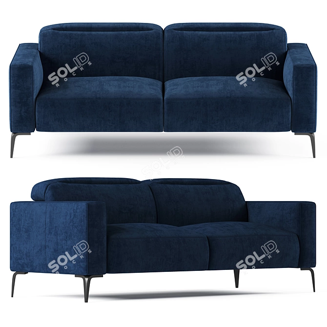 BoConcept Zurich Sofa: Modern Elegance for Your Home 3D model image 4
