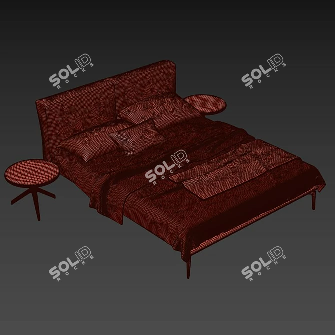 Papillon Dream Bed 3D model image 5