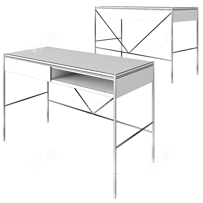 Era Secretary Desk: Stylish and Functional 3D model image 3