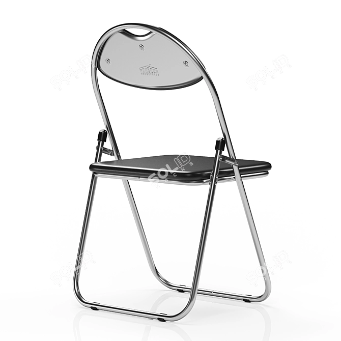 Harbor Housewares Folding Steel Chair 3D model image 2