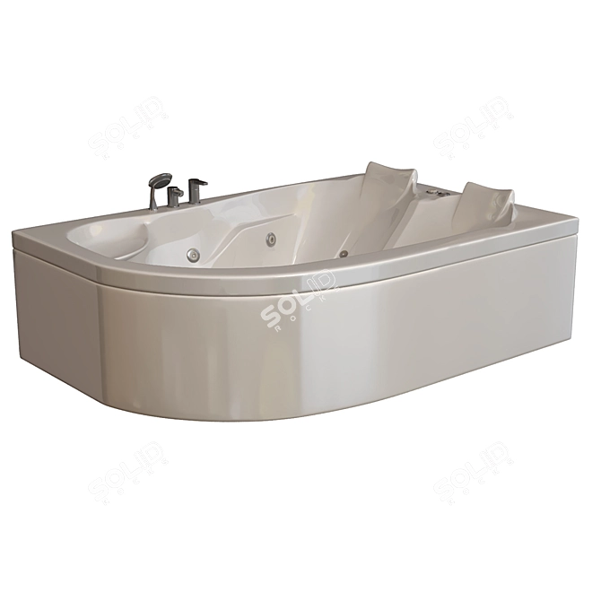 Luxury Bathtub: Afrodit Model 3D model image 3