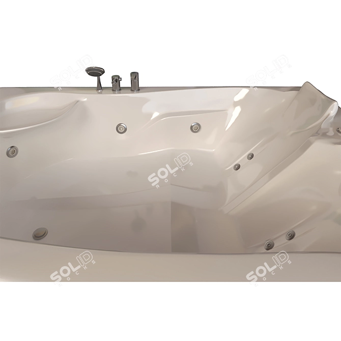 Luxury Bathtub: Afrodit Model 3D model image 4