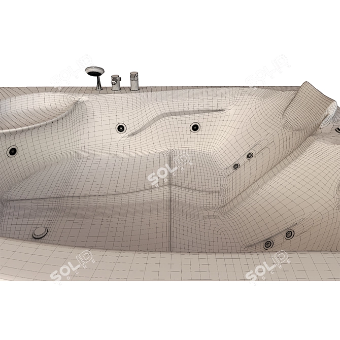 Luxury Bathtub: Afrodit Model 3D model image 5