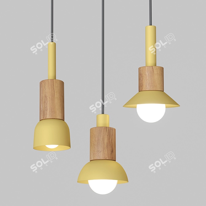 Scandinavian Style Colorful Light fixtures 3D model image 2