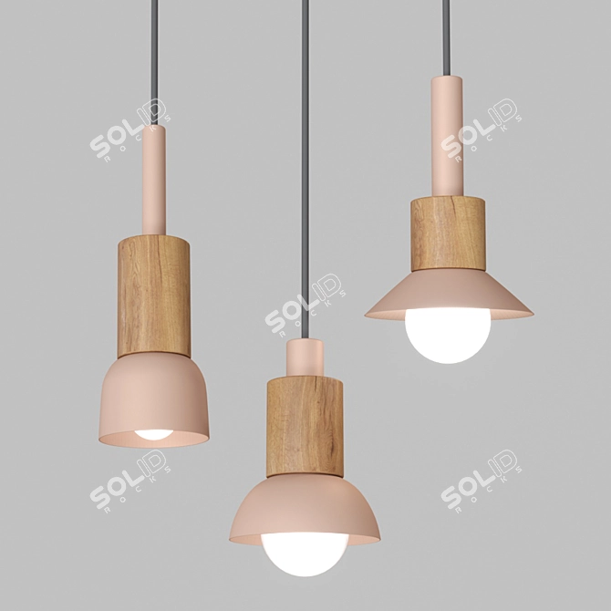 Scandinavian Style Colorful Light fixtures 3D model image 3