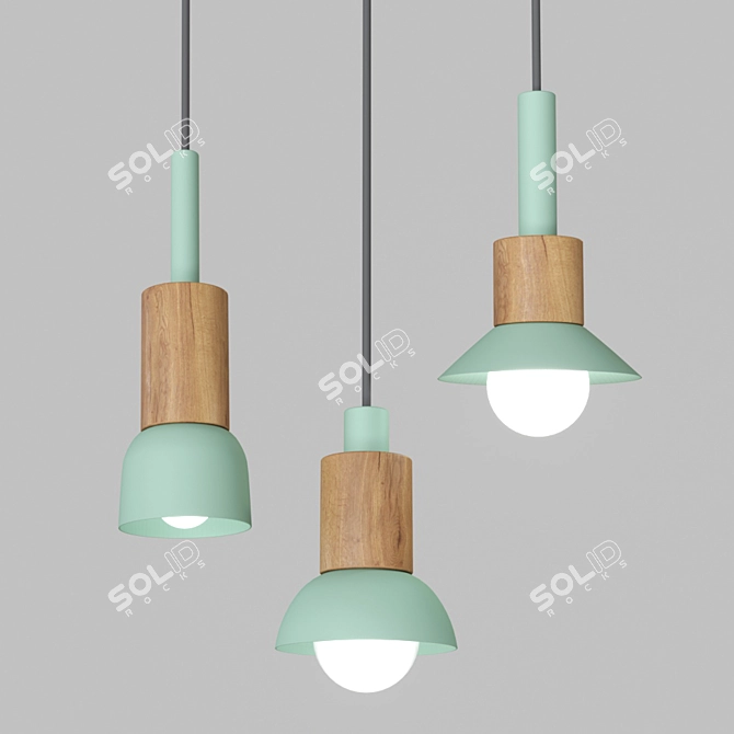 Scandinavian Style Colorful Light fixtures 3D model image 4