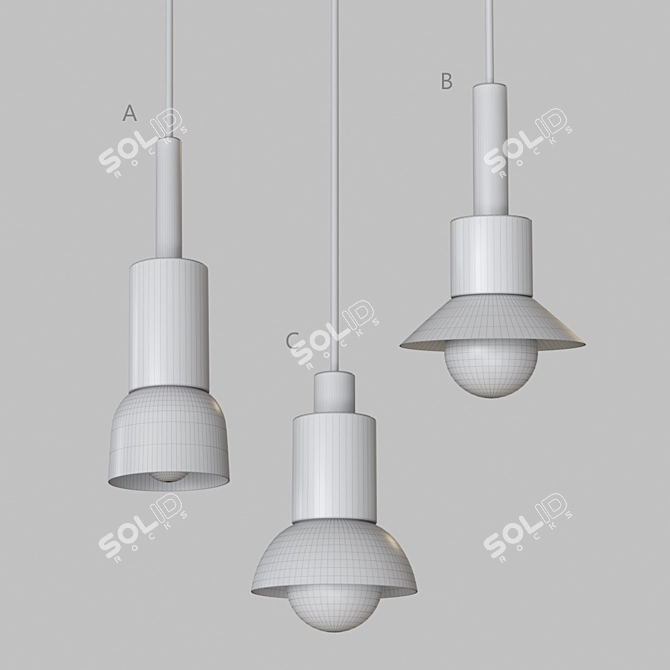 Scandinavian Style Colorful Light fixtures 3D model image 5