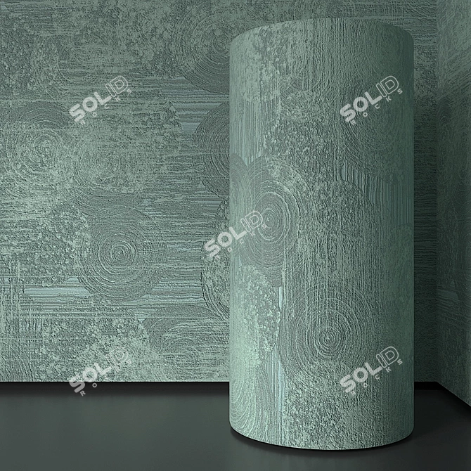 Seamless Plaster Texture Kit 3D model image 2