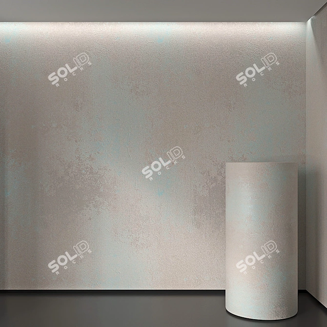 Title: Seamless Decorative Plaster 3D model image 1