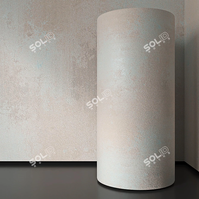 Title: Seamless Decorative Plaster 3D model image 2