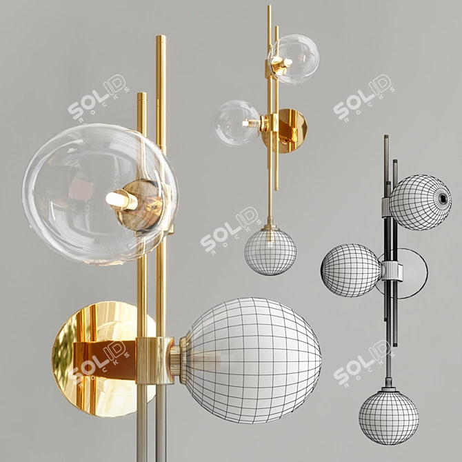 Title: Sleek Motel Lampatron: Contemporary Lighting Solution 3D model image 3