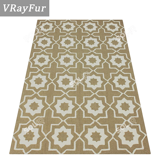 Luxury Carpet Set: High-Quality Textures 3D model image 2