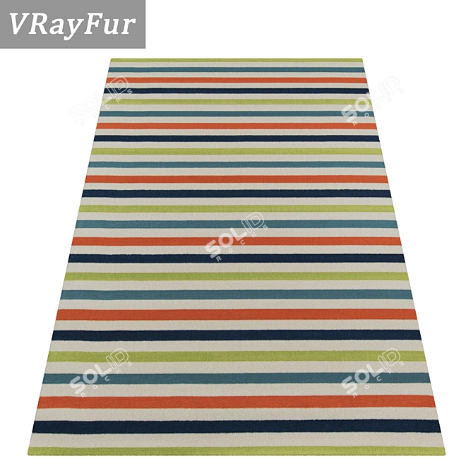 Premium Carpet Set 1727 3D model image 2