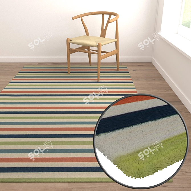 Premium Carpet Set 1727 3D model image 5