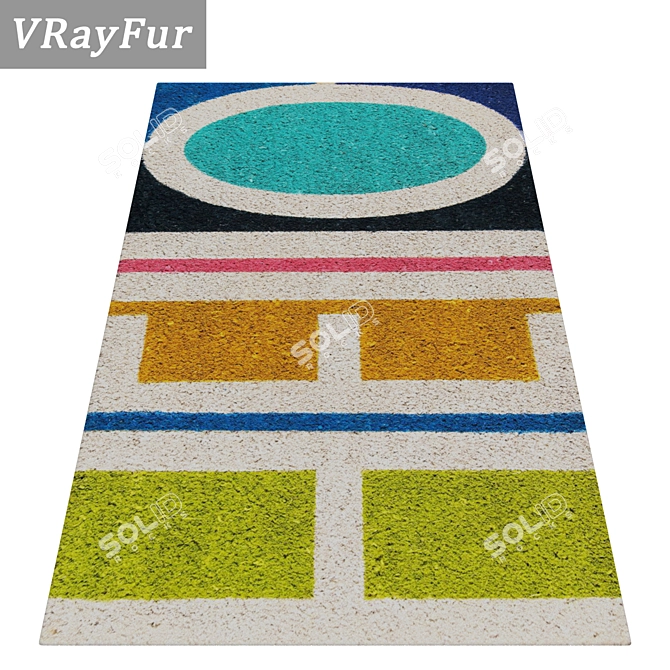 Luxury Carpet Set 3D model image 2