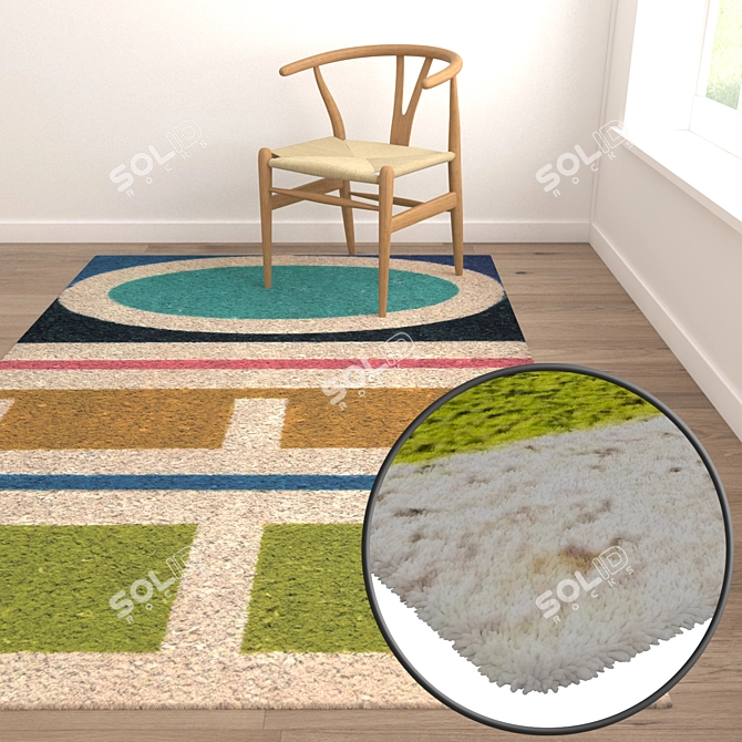 Luxury Carpet Set 3D model image 5