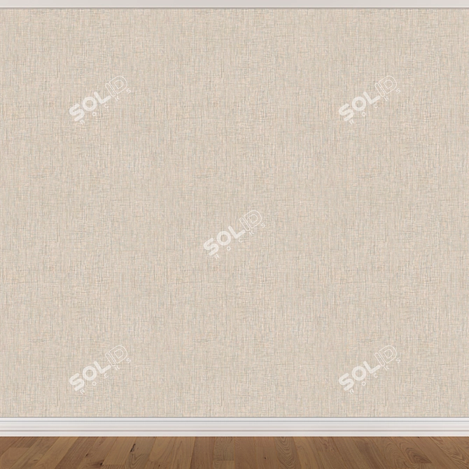 Seamless Wallpaper Set - 3 Color Options 3D model image 2