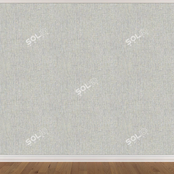 Seamless Wallpaper Set - 3 Color Options 3D model image 4