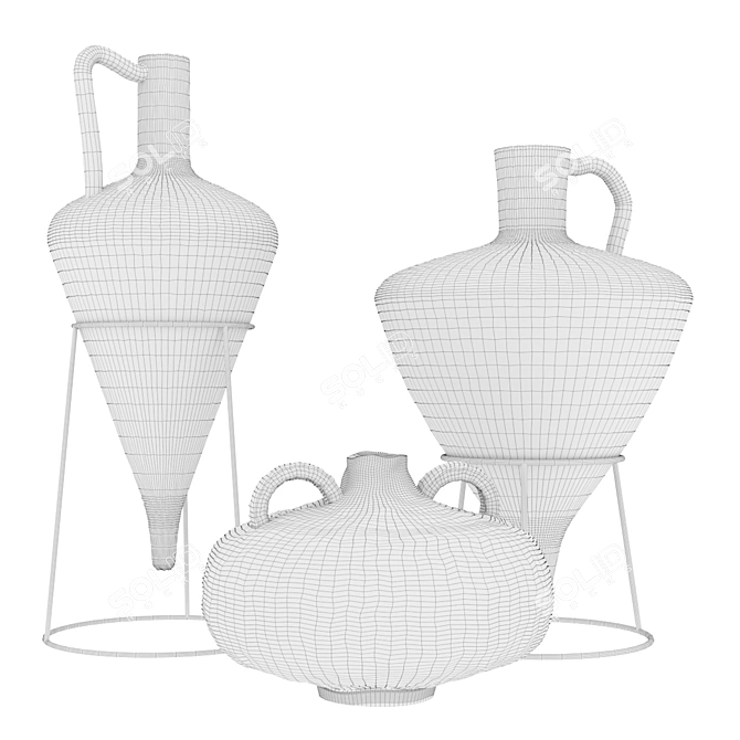 Title: PBR-Optimized Amphora 1.5 3D model image 4