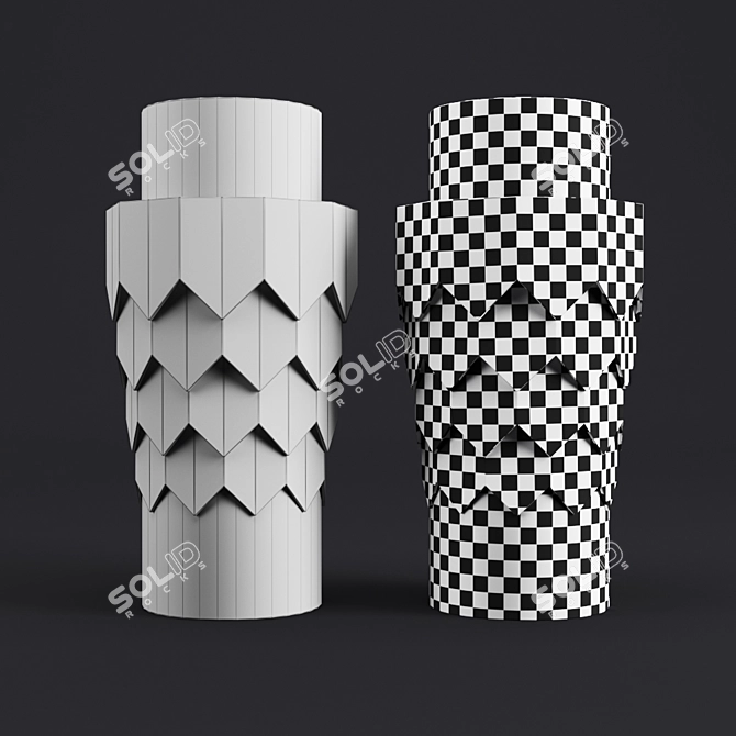 Elegant Gonta Vase: Stunning Décor 3D model image 5