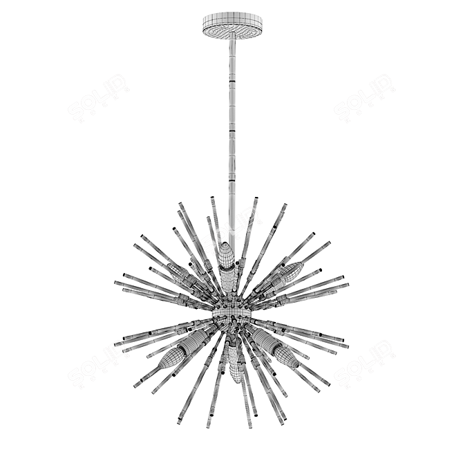 Gold Kadrilia Chandelier - Odeon Light 4849/6 3D model image 2