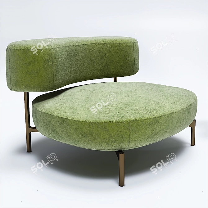 Elevate Your Comfort: ELLA Armchair 3D model image 1