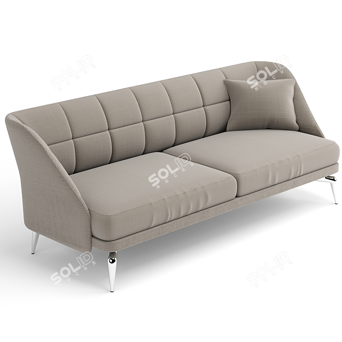 Luxurious Leeon Soft Sofa by Driade 3D model image 2